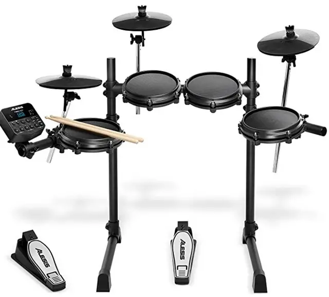 for Babies 1+ Year Touch-Sensitive Toy Electronic Drum Set for Kids w/ 8 Drumming Areas 2 Play Modes and Adjustable Volume Bambiya Electronic Drum Pad Machine for Kids 